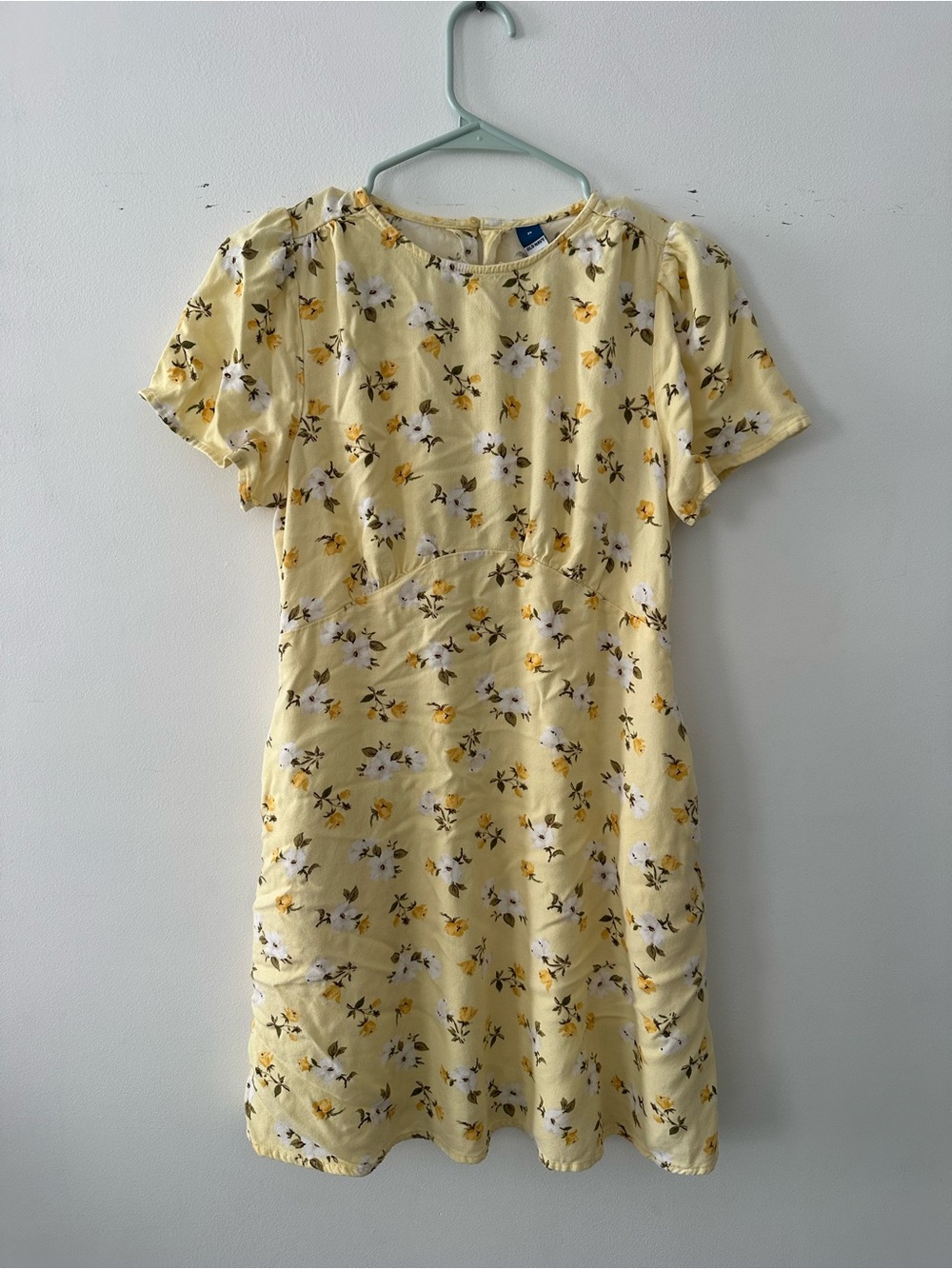 Butter Yellow Floral Dress